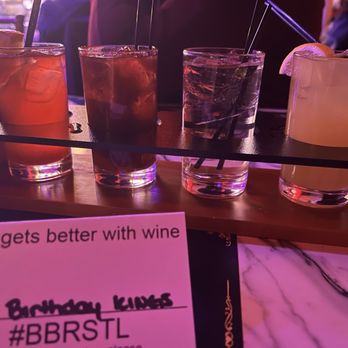 The Boom Boom Room - Drink flight - Dinner Theater Near Me - St. Louis, Missouri