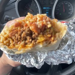 Hot Head Burritos - Ground beef Burrito with all the peppers and wild salsa and straight habanero.