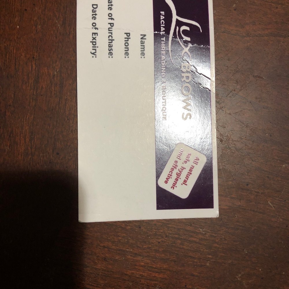 Lux Loyalty Card Lux Loyalty Card