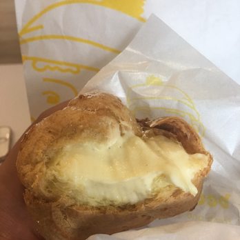 Beard Papa's - The original vanilla. Was planning on taking only one bite before capturing this beauty, but had to take one more. - Desserts Near Me - Los Angeles, California