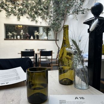 A16 - Ambiance in back indoor/outdoor dining area - Italian Near Me - San Francisco, California A16 - Ambiance in back indoor/outdoor dining area - Italian Near Me - San Francisco, California