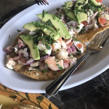 Islas Veracruz - Mixed seafood ceviche tostadas (Tostadas de Mariscos Mixtos) - Mexican Near Me - Palatine, Illinois