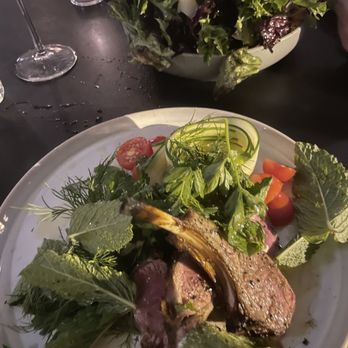 The Drexel - Lamb chops and green salad - Mediterranean Near Me - Miami Beach, Florida