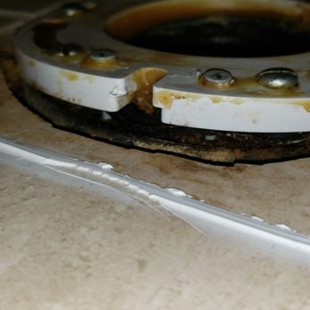 Mirek's Plumbing Services - Huge gap between flanges - Plumbing Near Me - Sterling, Virginia