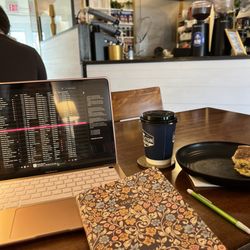 Hoschton Coffee Company - Chai Latte & Breakfast Sandwich