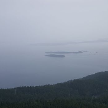 Moran State Park - Even though it's foggy it's still a beautiful view going up to Mount Constitution. - Parks Near Me - Eastsound, Washington