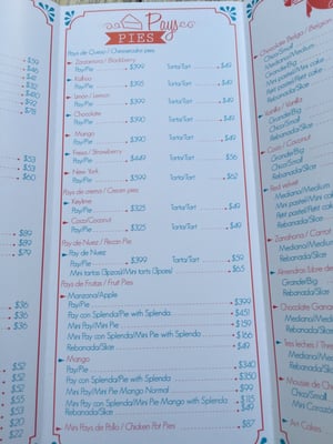 Menu photo 2 Pie in the Sky Guadalajara, JAL