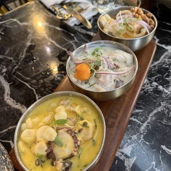 CVI.CHE 105 - Trilogía de Ceviches (Seafood) - Peruvian Near Me - Miami, Florida