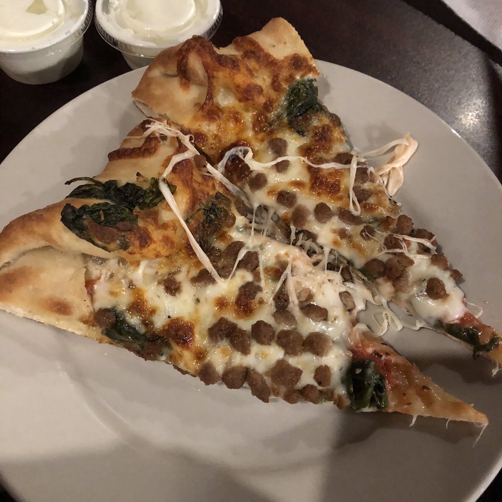 Capital Pizza - Hamburger and spinach pizza - Pizza Near Me - Lubbock, Texas Capital Pizza - Hamburger and spinach pizza - Pizza Near Me - Lubbock, Texas