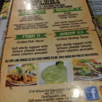 Don Pepe's - Menu - Mexican Near Me - Bakersfield, California Don Pepe's - Menu - Mexican Near Me - Bakersfield, California