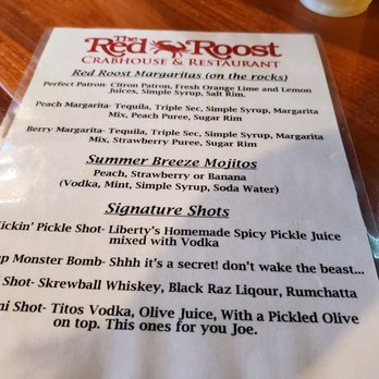 The Red Roost - Menu - Seafood Near Me - Quantico, Maryland