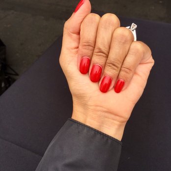 New Nails - Sealed with a kiss red color - Nail Salons Near Me - San Diego, California