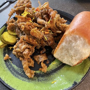 Workshop Kitchen & Bar - Oyster mushrooms - New American Near Me - Palm Springs, California Workshop Kitchen & Bar - Oyster mushrooms - New American Near Me - Palm Springs, California