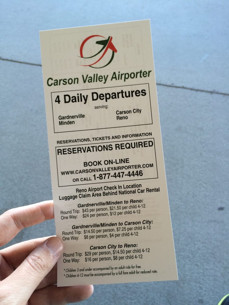 CARSON VALLEY AIRPORTER Updated July 2024 2001 E Plumb Ln, Reno
