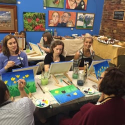 Bay Street Gallery - Students Enjoying Class!