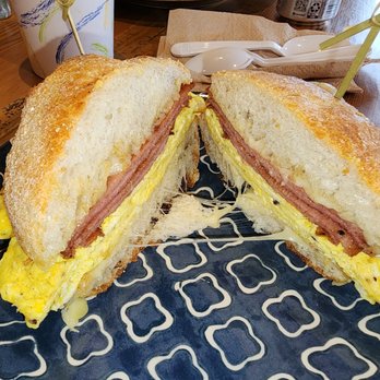 True Salvage Cafe - Pork roll egg and Swiss on an amazing roll - Gluten-Free Near Me - Maplewood, New Jersey