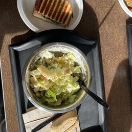 Caprese Half Panini Melt & Small Grilled Chicken Caesar Salad Caprese Half Panini Melt & Small Grilled Chicken Caesar Salad