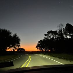 Camp Allen - The morning drive to Piney Woods (Camp Allen). Sunrise.