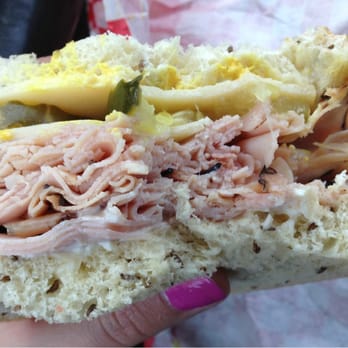 George's Market - Black Forest ham on rye with pickles and Swiss cheese! - Delis Near Me - Calimesa, California