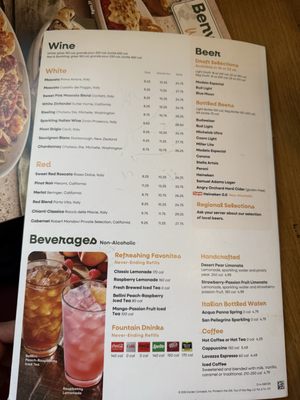 Menu photo 1 Olive Garden Italian Restaurant Folsom, CA
