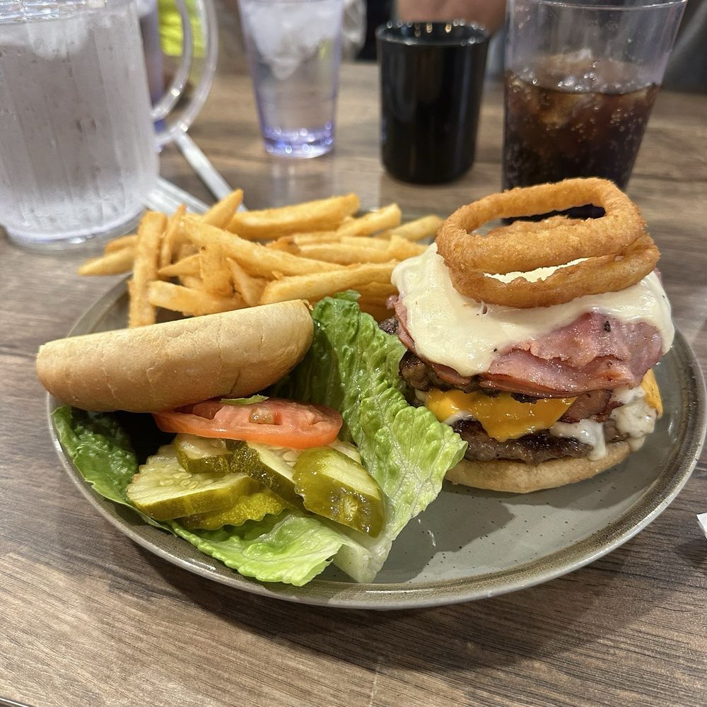 The Mega Blue Burger is amazing! The Mega Blue Burger is amazing!