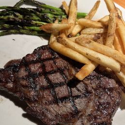 Ribeye Steak with asparagus and French fries! Ribeye Steak with asparagus and French fries!