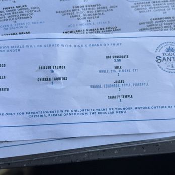 Todos Santos - Kids menu - Mexican Near Me - Newport Beach, California Todos Santos - Kids menu - Mexican Near Me - Newport Beach, California
