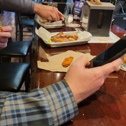 Bender’s Pub Grub - The pretzel and beer cheese and Alabama BBQ wings.