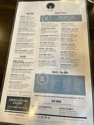 Menu photo 4 Blue Line Pizza Campbell, CA