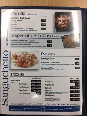 Menu photo 8 El Sanguchetto Paramount, CA
