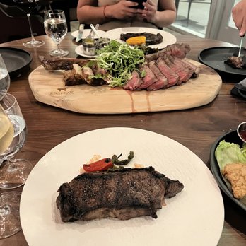 LB Steak - Bishop Ranch - Ribeye, slightly overdone but not too bad. - Steakhouses Near Me - San Ramon, California