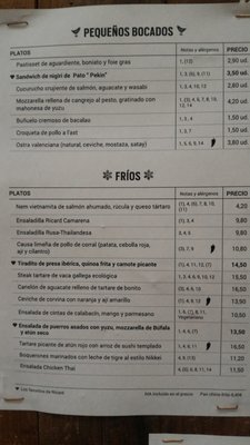 Menu photo 7 Canalla Bistro Valencia, V