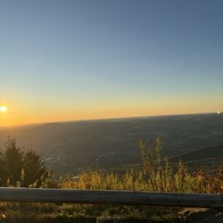Mount Greylock State Reservation - Sun rising on drive up to the summit