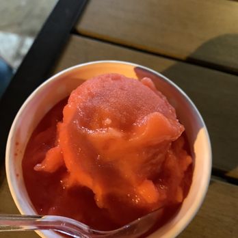Cali Cream Homemade Ice Cream - Watermelon Ice (I couldn't resist taking a few bites lol) - Ice Cream & Frozen Yogurt Near Me - Encinitas, California