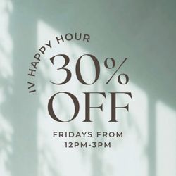 The Well Integrative Medicine - Join us for IV Happy Hour starting May 1! Every Friday in May come enjoy 30% all IVs. Walk in, book online, or in person today! #iv
