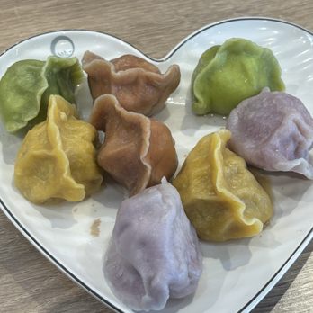 Rainbow dumplings