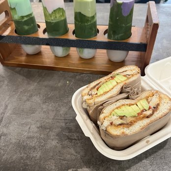 Vivot Craft Cafe - Matcha flight cloud and Brando sando - Coffee & Tea Near Me - Mission Viejo, California