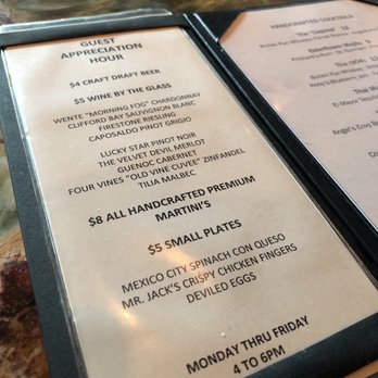 J. Alexander's - Happy Hour Menu - New American Near Me - Jacksonville, Florida