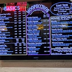 Java Cow Coffee - Drink menu
