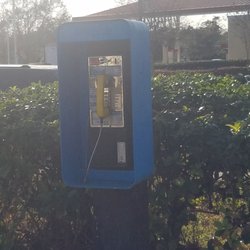 They even have a payphone on property