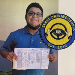 Excel Driving School - Our student Alfredo passed his driving test with only 1 mistake and on his first try. Goal achieved 6/2022.