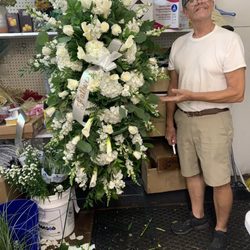 Designs by Barb and James - Standing funeral spray