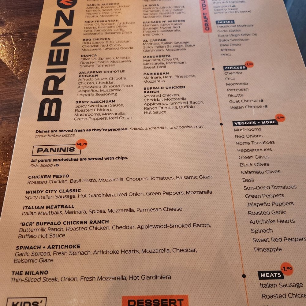 Brienzo's Pizza + Bar - Menu - Pizza Near Me - Peoria Heights, Illinois Brienzo's Pizza + Bar - Menu - Pizza Near Me - Peoria Heights, Illinois