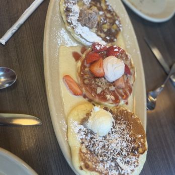 Snooze, an A.M. Eatery - Pancake Flight Customized - Breakfast & Brunch Near Me - Austin, Texas Snooze, an A.M. Eatery - Pancake Flight Customized - Breakfast & Brunch Near Me - Austin, Texas