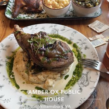 Amber Ox Public House - Beercan chicken and Porkchops - American Near Me - Williamsburg, Virginia Amber Ox Public House - Beercan chicken and Porkchops - American Near Me - Williamsburg, Virginia