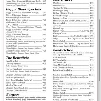 Happy Diner - Website with prices that don't match the prices in restaurant! - Diners Near Me - San Pedro, California Happy Diner - Website with prices that don't match the prices in restaurant! - Diners Near Me - San Pedro, California