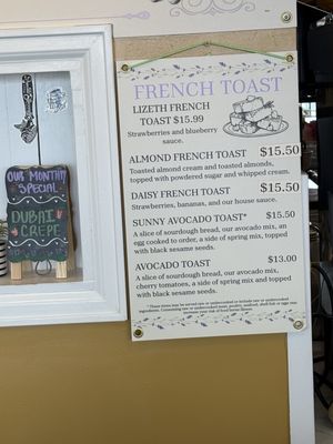 Menu photo 1 Chez Lizeth Creperie Littleton, CO