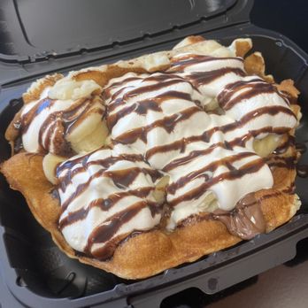 More Boba - Nutella with Banana bubble waffle - Bubble Tea Near Me - Springfield, Oregon