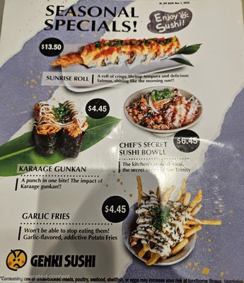 Menu photo 5 Genki Sushi Kahului, HI