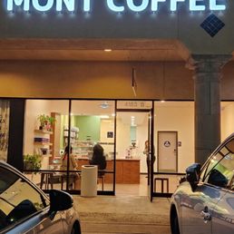 Exterior outside entrance of Mont Coffee - Chino Hills, California Exterior outside entrance of Mont Coffee - Chino Hills, California